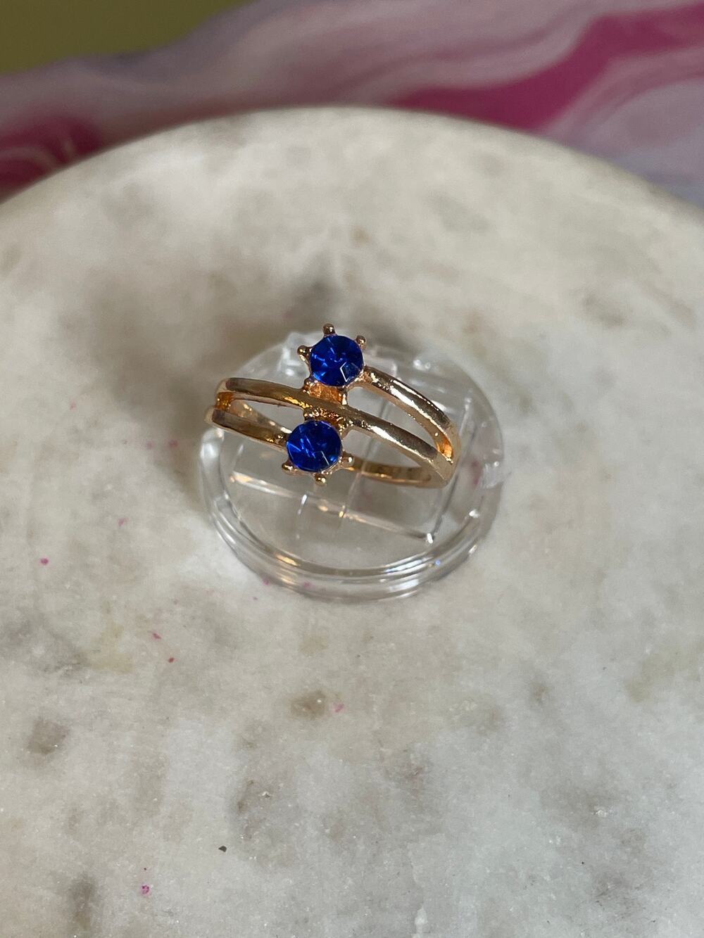 New fashion ring gold tone cz - 8